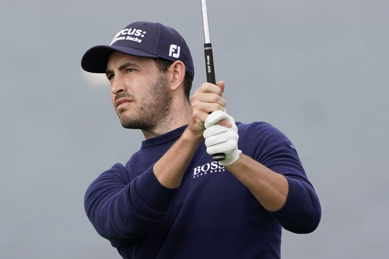 Cantlay ties course record with 62 and leads at Pebble Beach