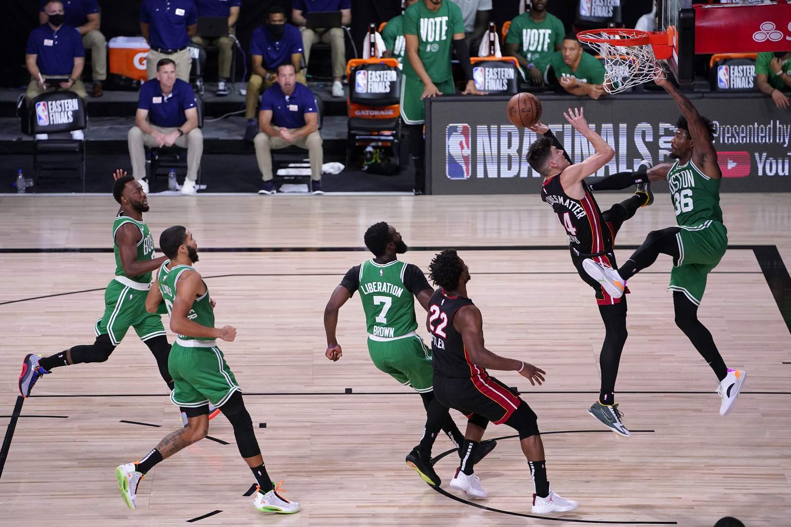 He's a Herro: Heat top Celtics, move a game from NBA Finals