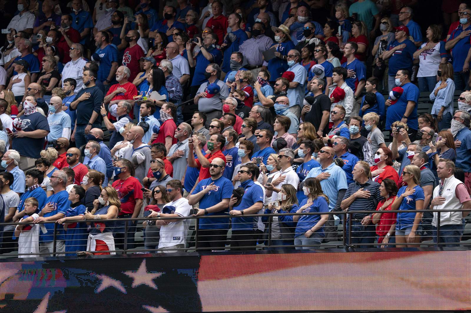 Rangers fill stands with fans, who accept ‘calculated risk’