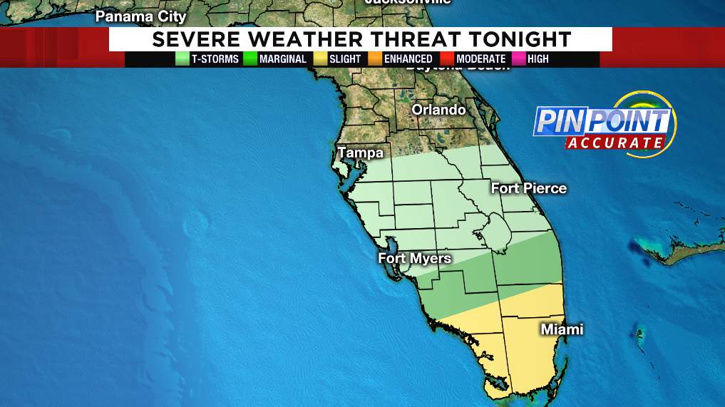 Severe weather threat for South Florida ahead of the Super Bowl