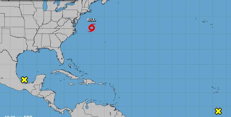 UPDATE: Tropical Storm Bill forms; Hurricane center monitoring 2 other disturbances