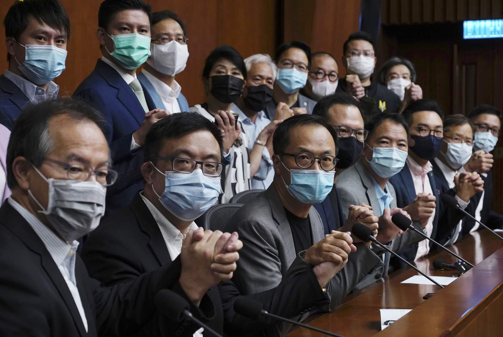 Hong Kong's pro-democracy lawmakers to resign en masse