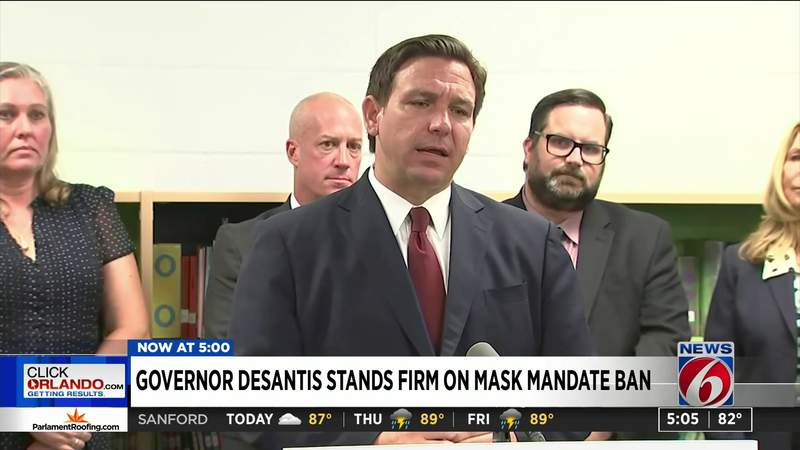 Gov. DeSantis stands firm on ban of mask mandates in schools