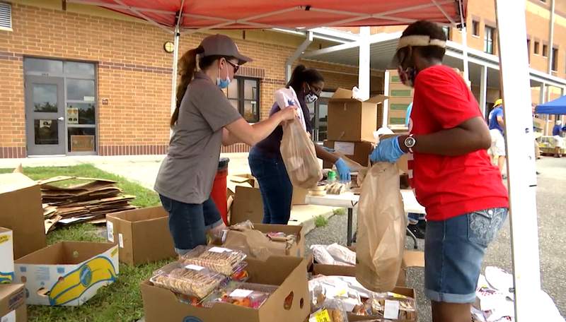 Central Florida food banks see high demand for help at start of Hunger Action Month