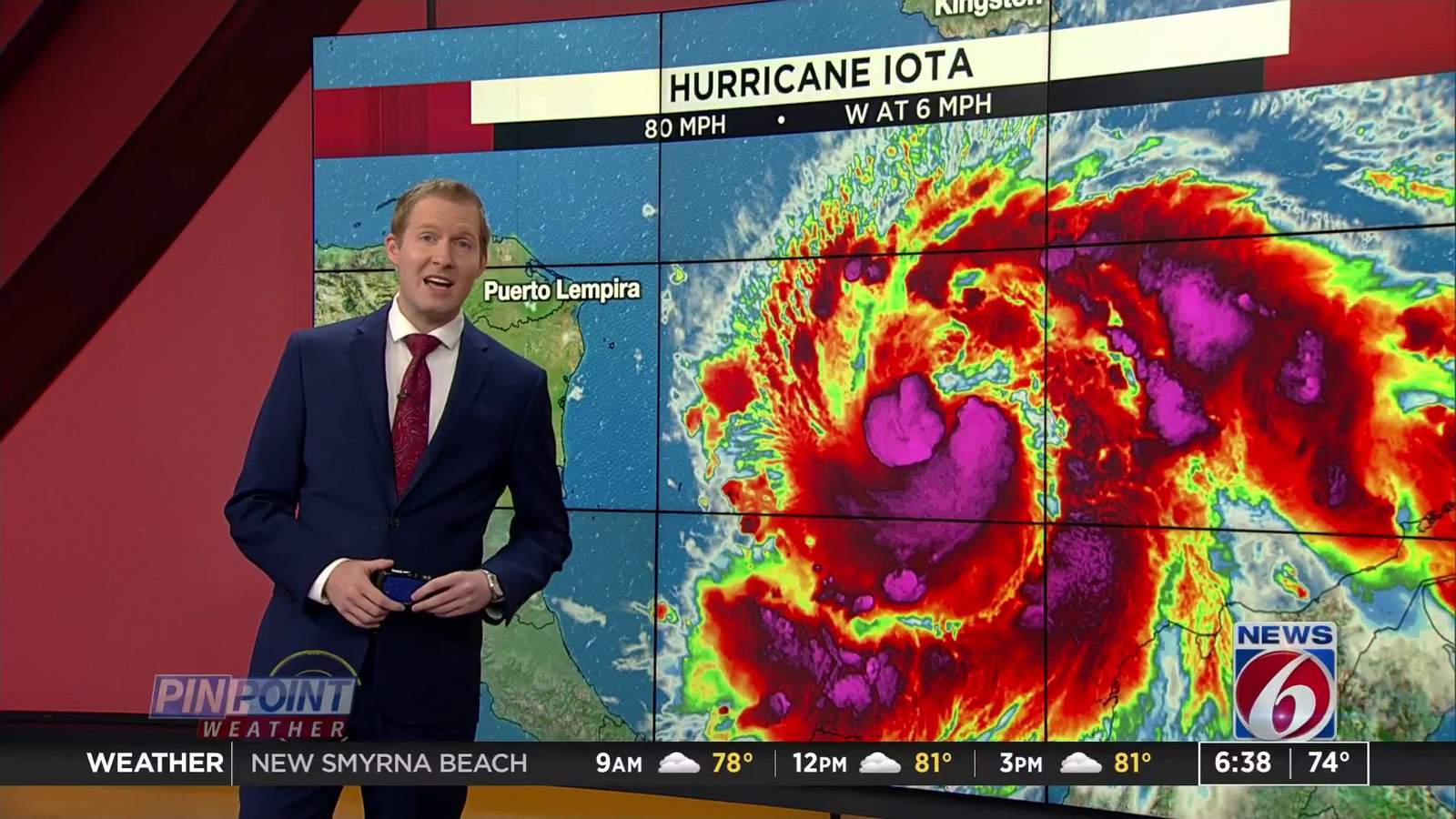 Iota strengthens into 13th hurricane of the season