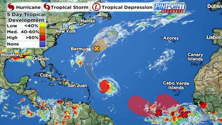 Tracking the tropics: Hurricane center watching Sam, 3 other systems