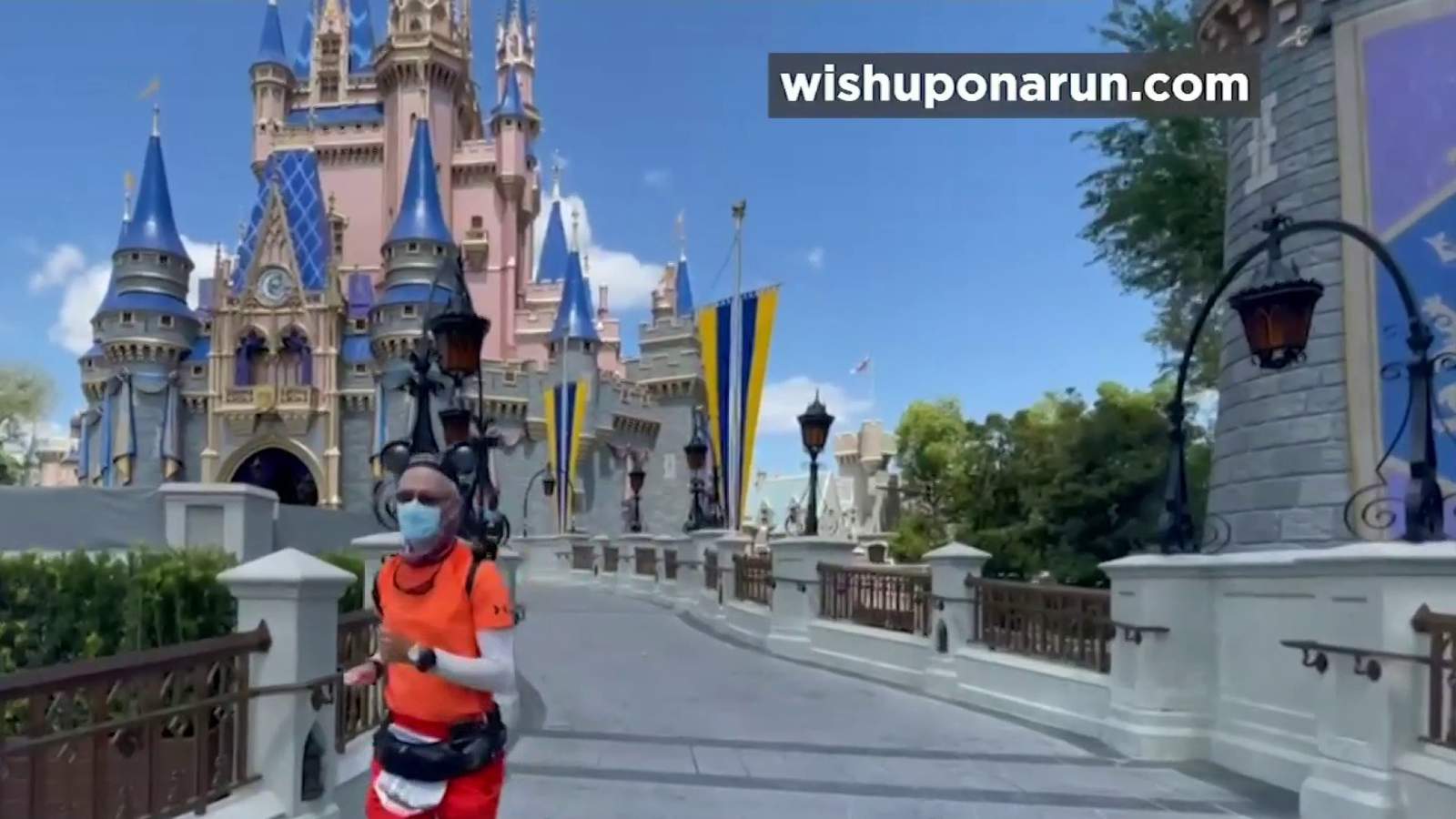 ‘It’s always been a dream:’ Man runs from Disneyland to Walt Disney World