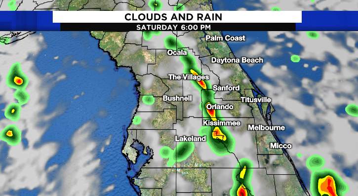 Not a weekend washout for Central Florida, but higher rain chances return