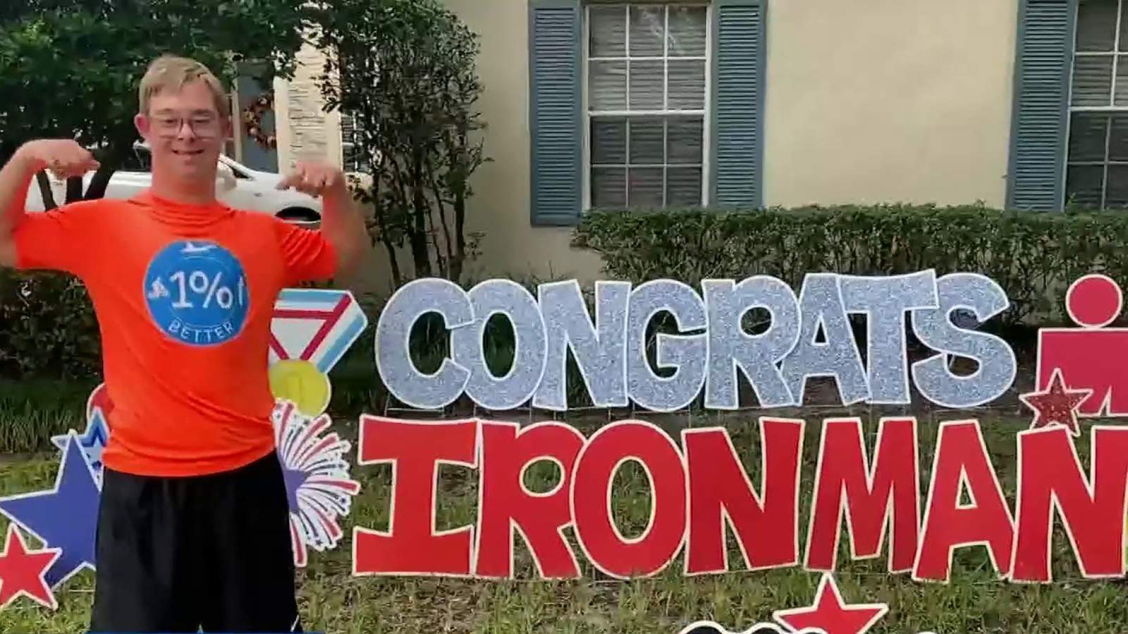 Orange County man with Down syndrome completes Ironman race