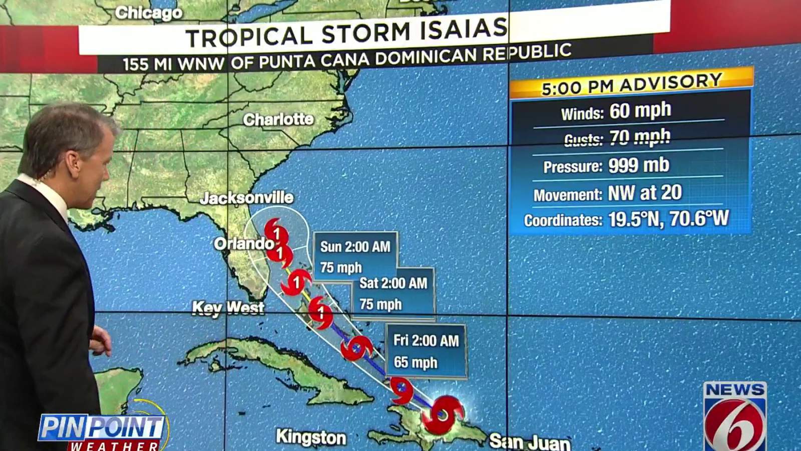 Heres how Isaias could affect your weekend plans in Central Florida