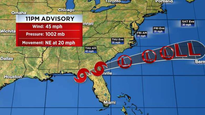 UPDATE: Tropical Storm Mindy makes landfall in Florida