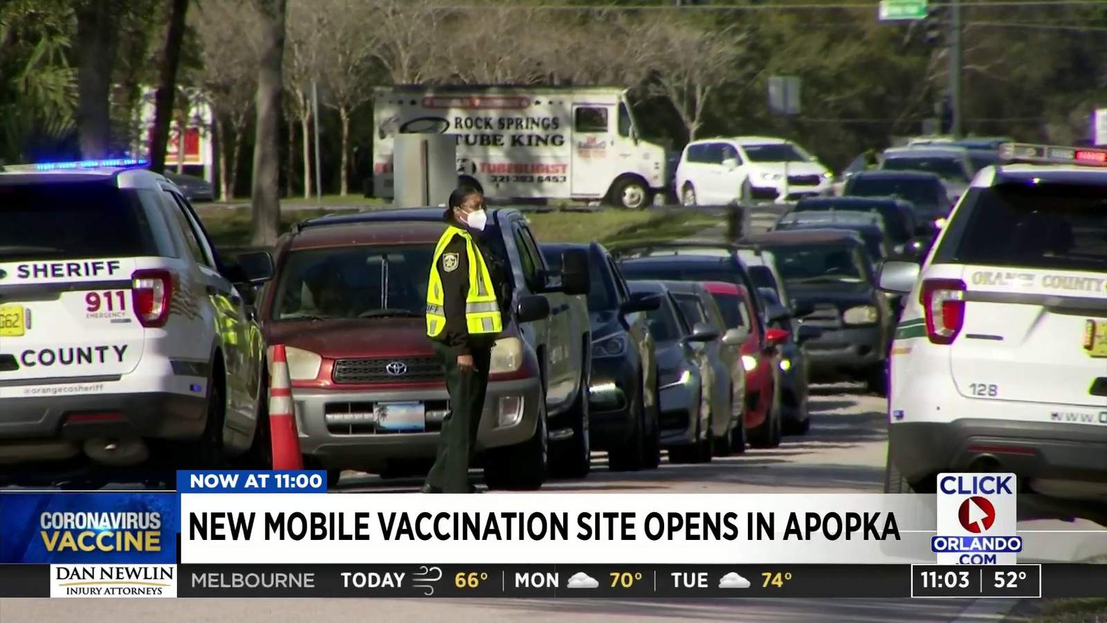 New pop-up FEMA vaccine site opens at Kelly Park in Apopka