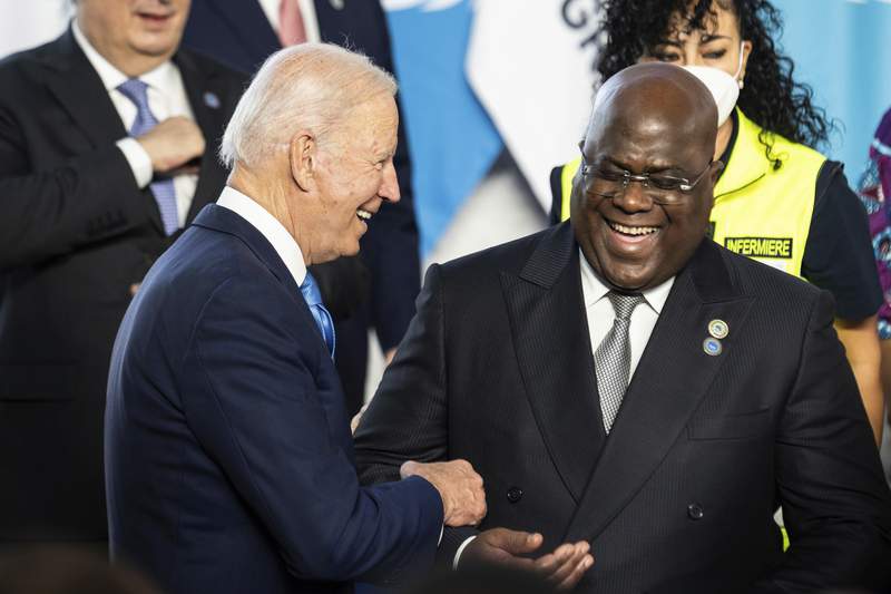 The Latest: Biden, Congo leader discuss Africa vaccine deal