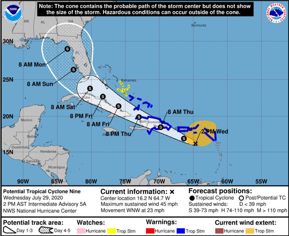 Florida governor says hes monitoring potential tropical cyclone very closely'