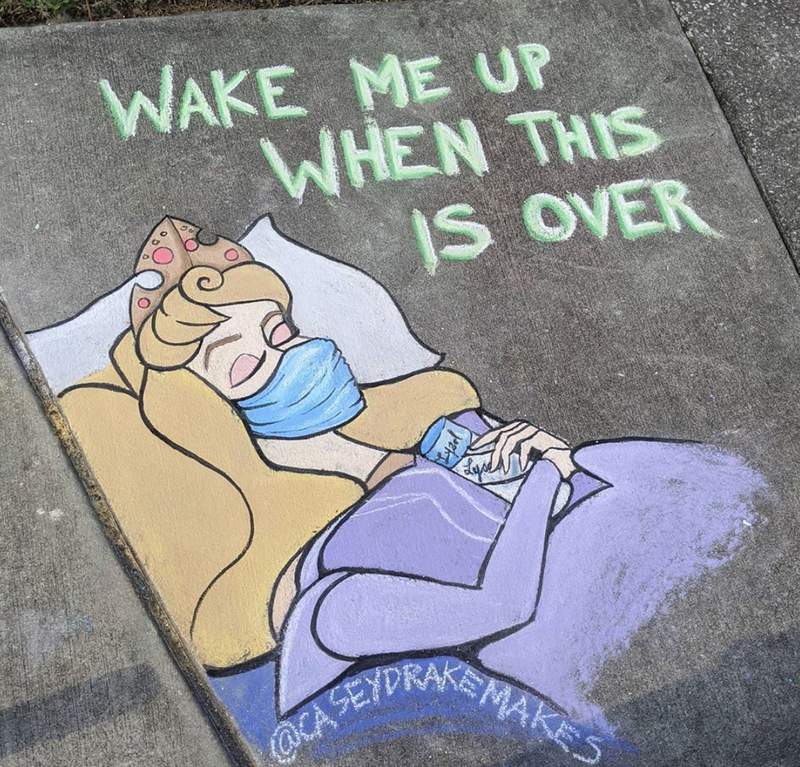 Mom S Disney Inspired Sidewalk Art Will Make You Smile Guaranteed