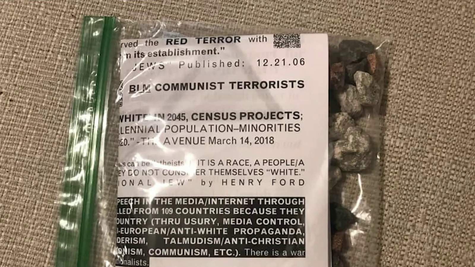 Satellite Beach residents find anti-Semitic tracts about Antifa, BLM near synagogue