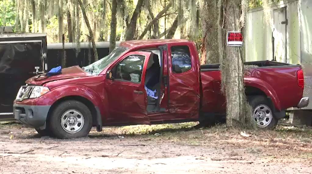Titusville man killed when truck crashes into trees