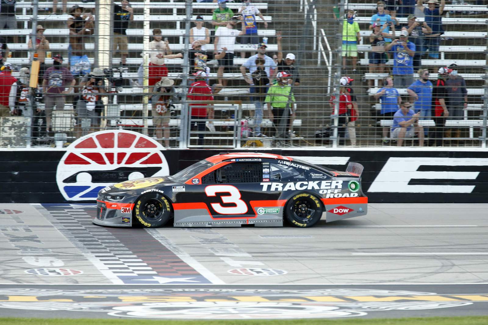 Dillon leads 1-2 RCR finish in Cup race before fans at Texas