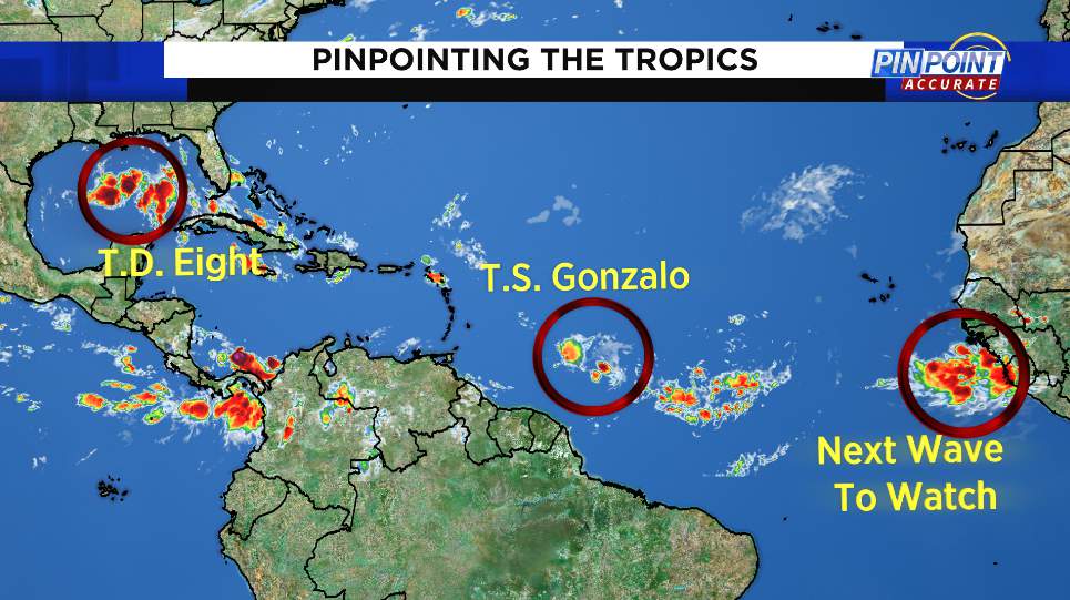 Tropical Tracker: What lies ahead for Gonzalo, Tropical Depression Eight? Bad news for the Atlantic?