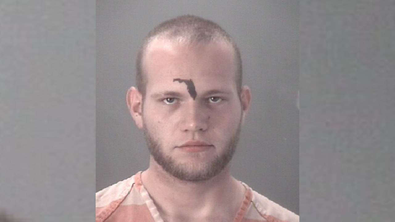Man with Florida tattooed on his forehead accused of calling 911 to ask for ride home
