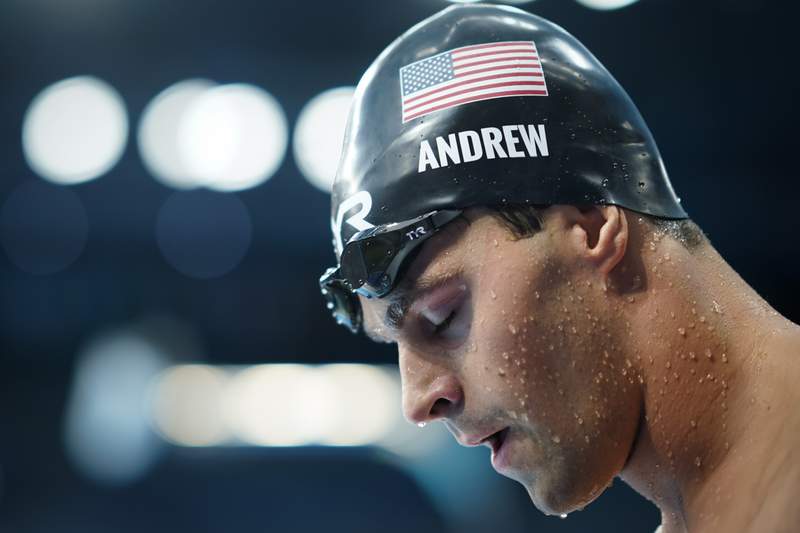 US swimmer Michael Andrew goes maskless behind scenes at Olympics