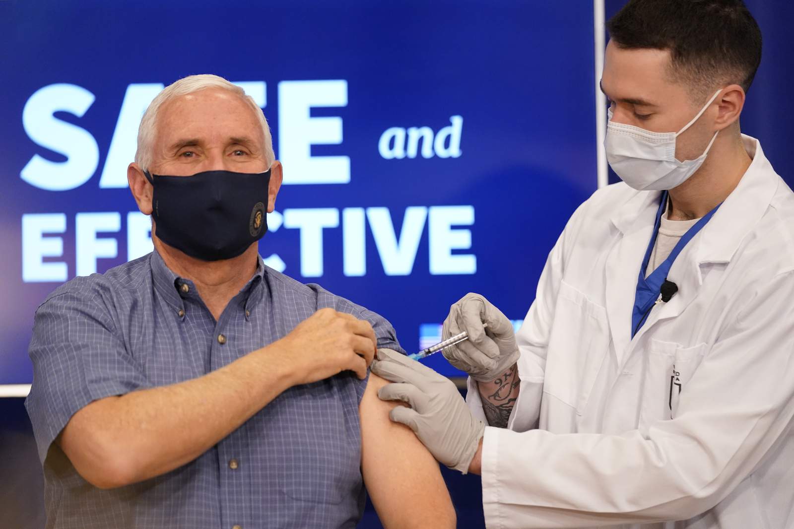 Vice President Mike Pence, wife get COVID-19 vaccine injections