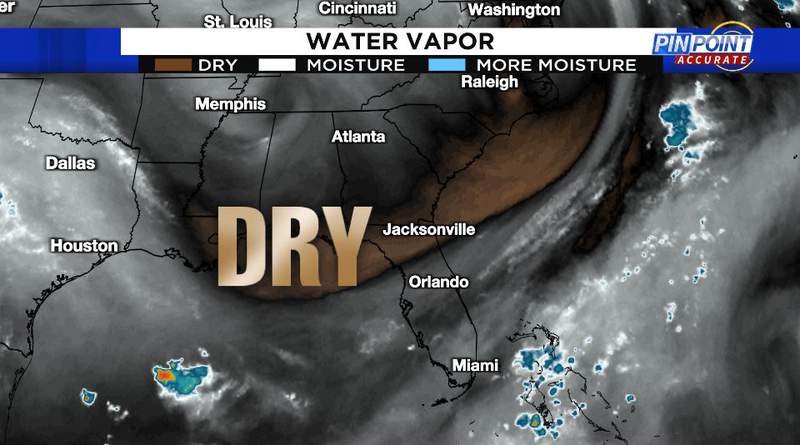 Extended dry stretch arrives in Central Florida