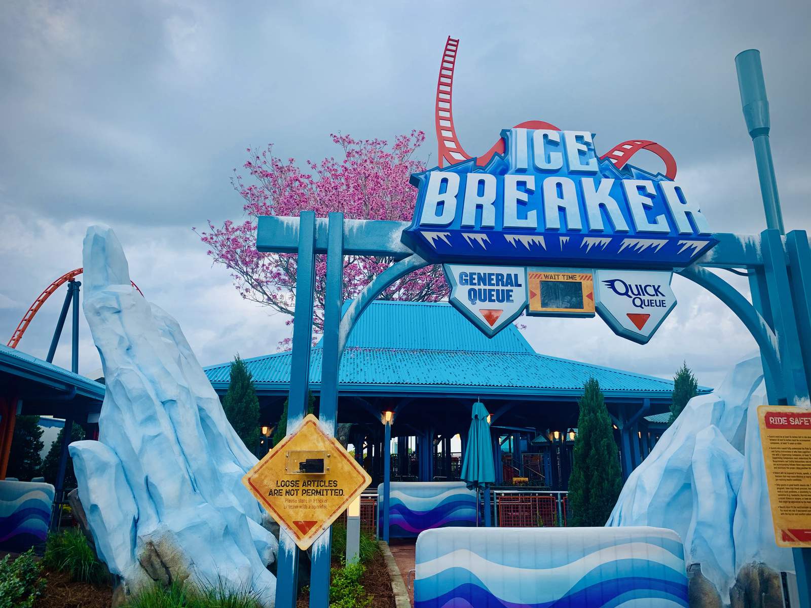SeaWorld’s Ice Breaker chills as construction walls removed