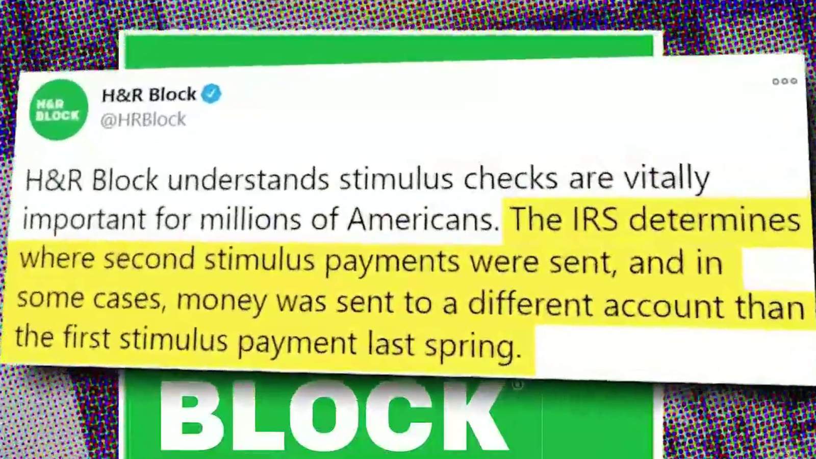 Some taxpayers find stimulus checks sent to wrong account