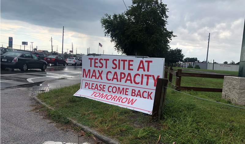 Floridians pack COVID-19 testing sites as Labor Day weekend begins