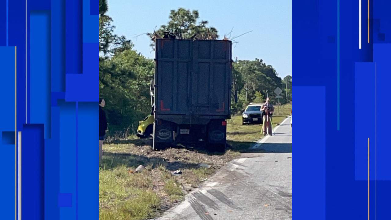 1 dead in crash involving dump truck in Brevard County