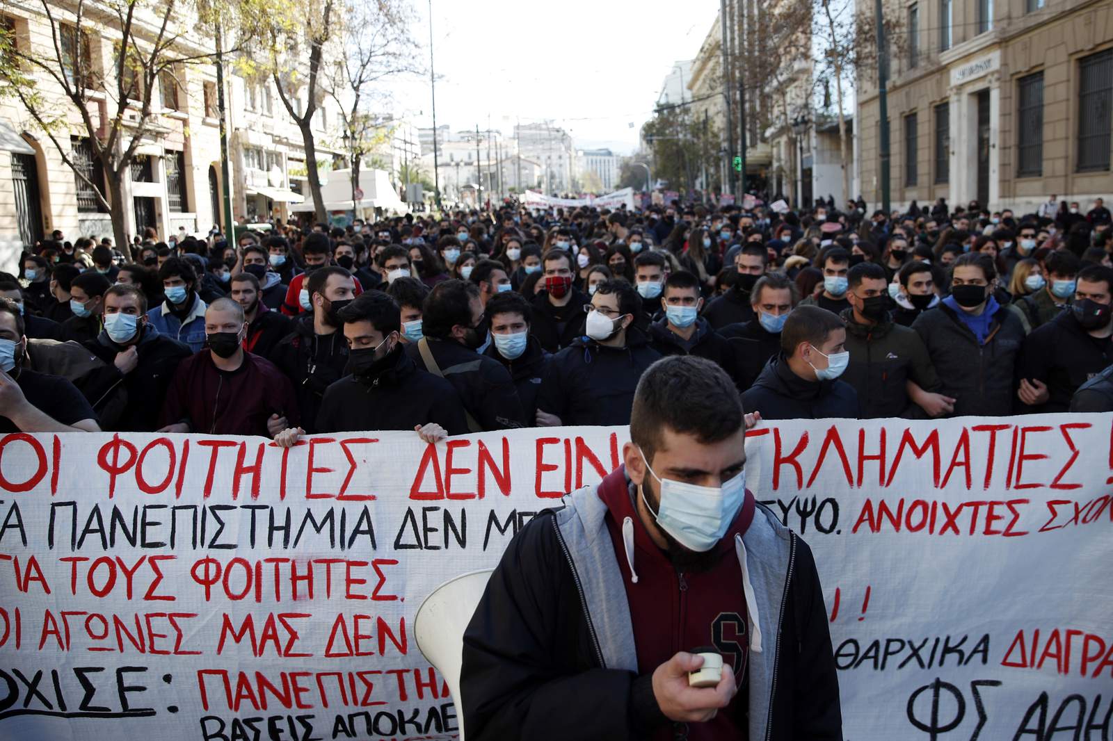 Citing pandemic, Greece bans protests for a week
