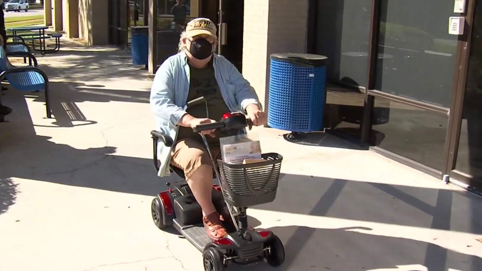 Couple donates mobility scooters for veterans with disabilities