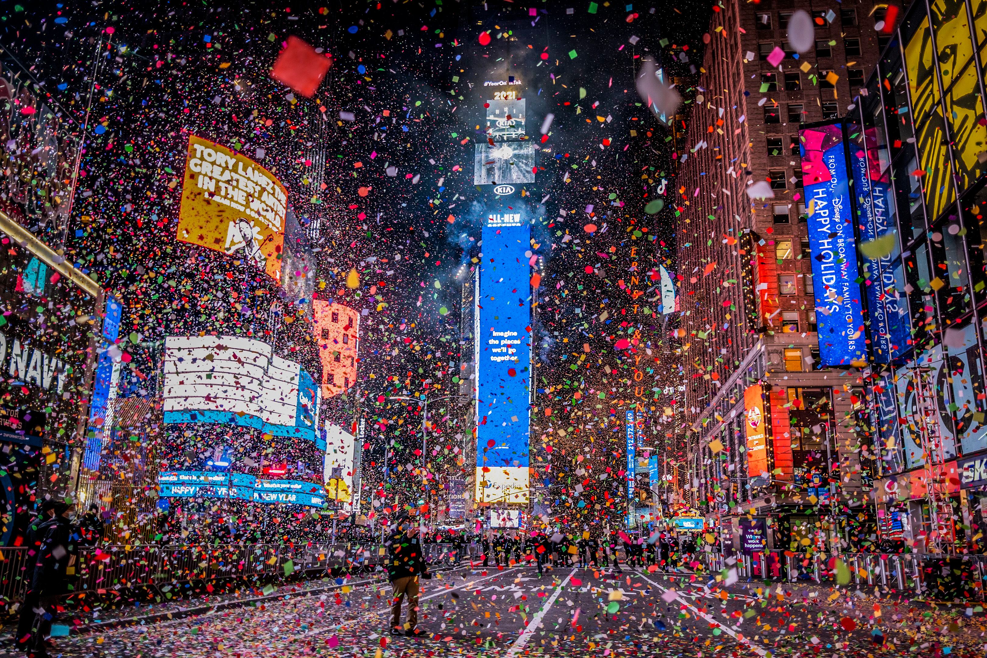 Revelers await return to NYC’s Times Square to usher in 2022