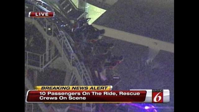 Riders rescued after being stuck on Universal coaster