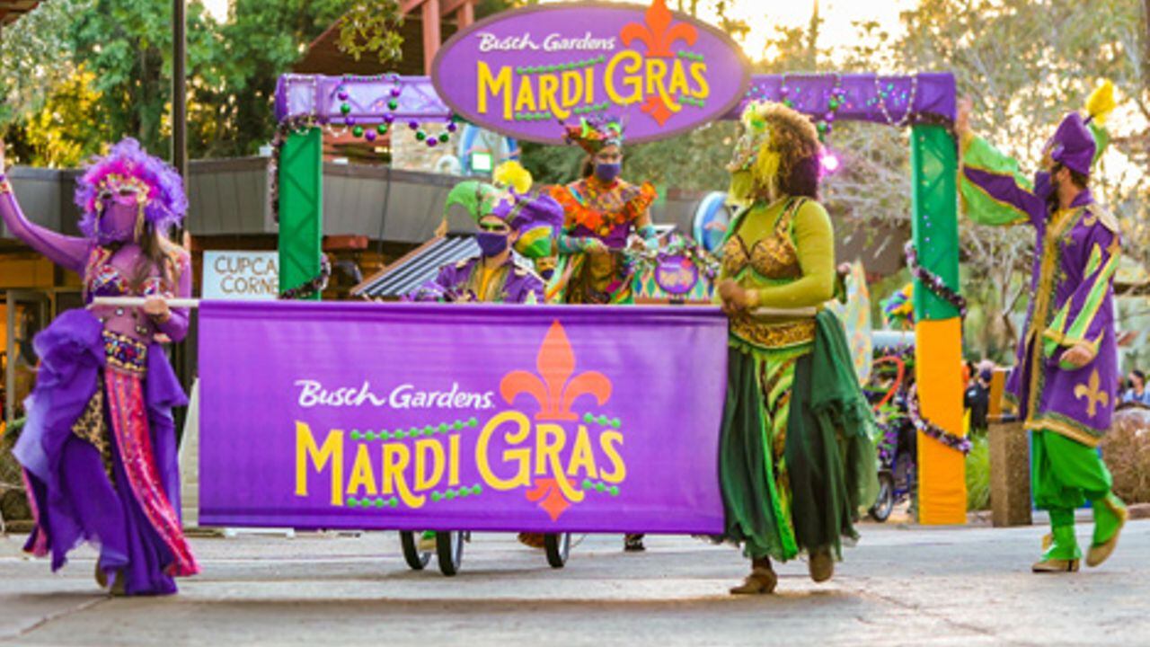 Mardi Gras festivities begin at Busch Gardens Tampa Bay