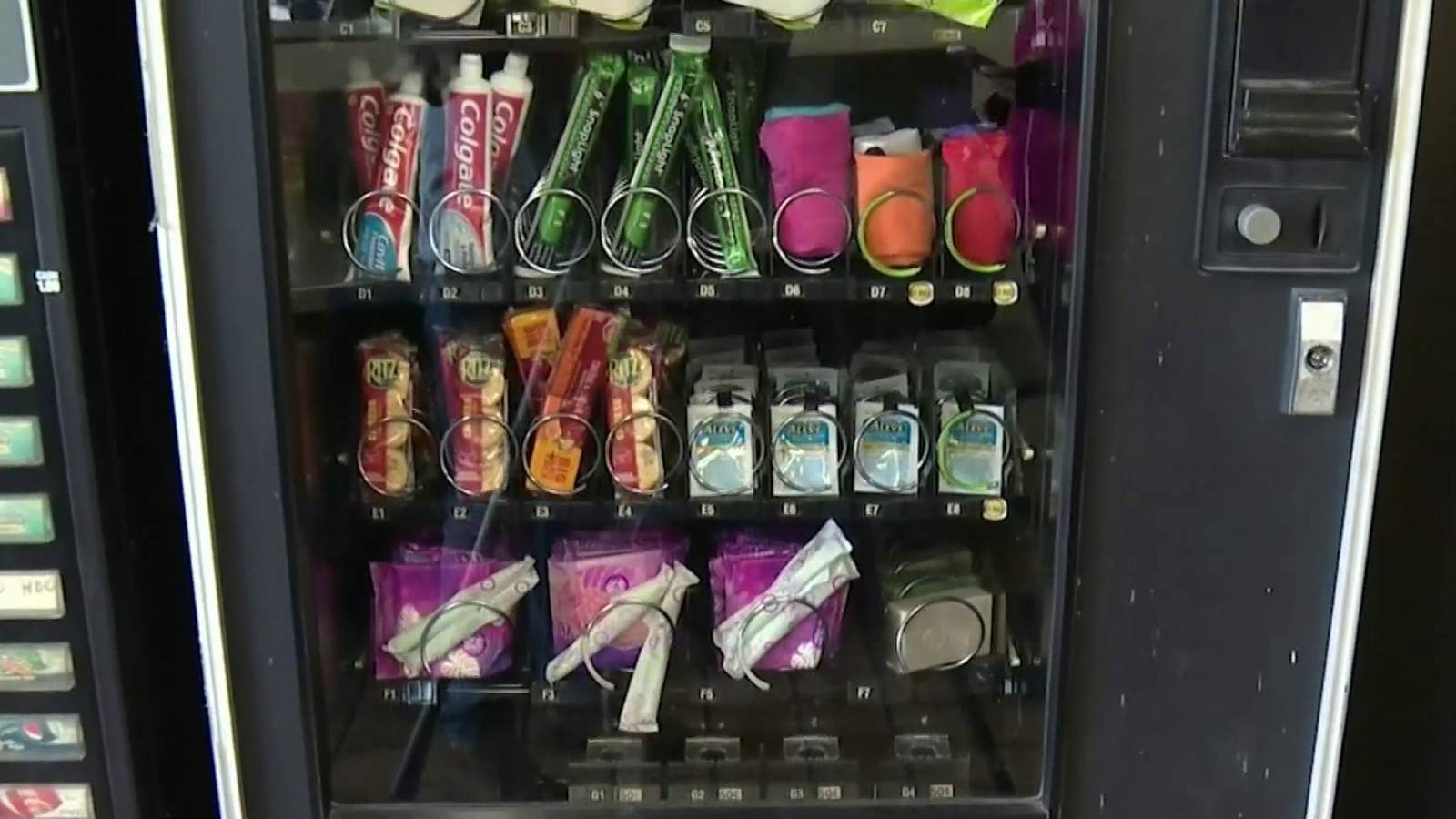 Hygiene vending machine provides free essentials for homeless in Parramore