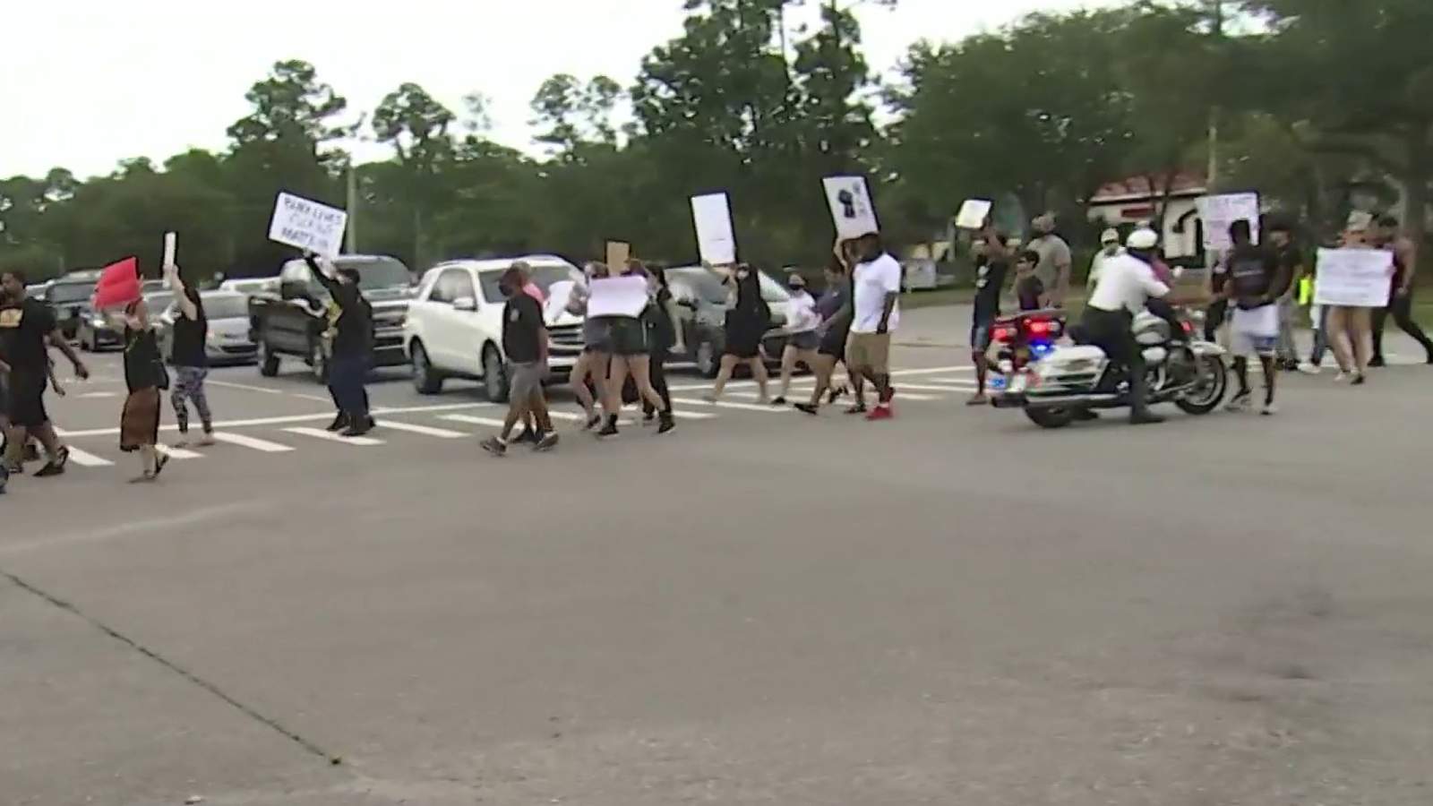 More than 100 Palm Coast protesters peacefully demonstrate following George Floyd’s death