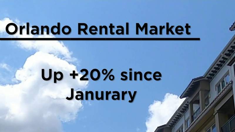 Orlando-area rent prices are up 20% since January, the highest increase in market history