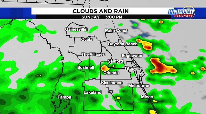 Rain chances increase Sunday, Monday before coolest air of the season arrives late-week