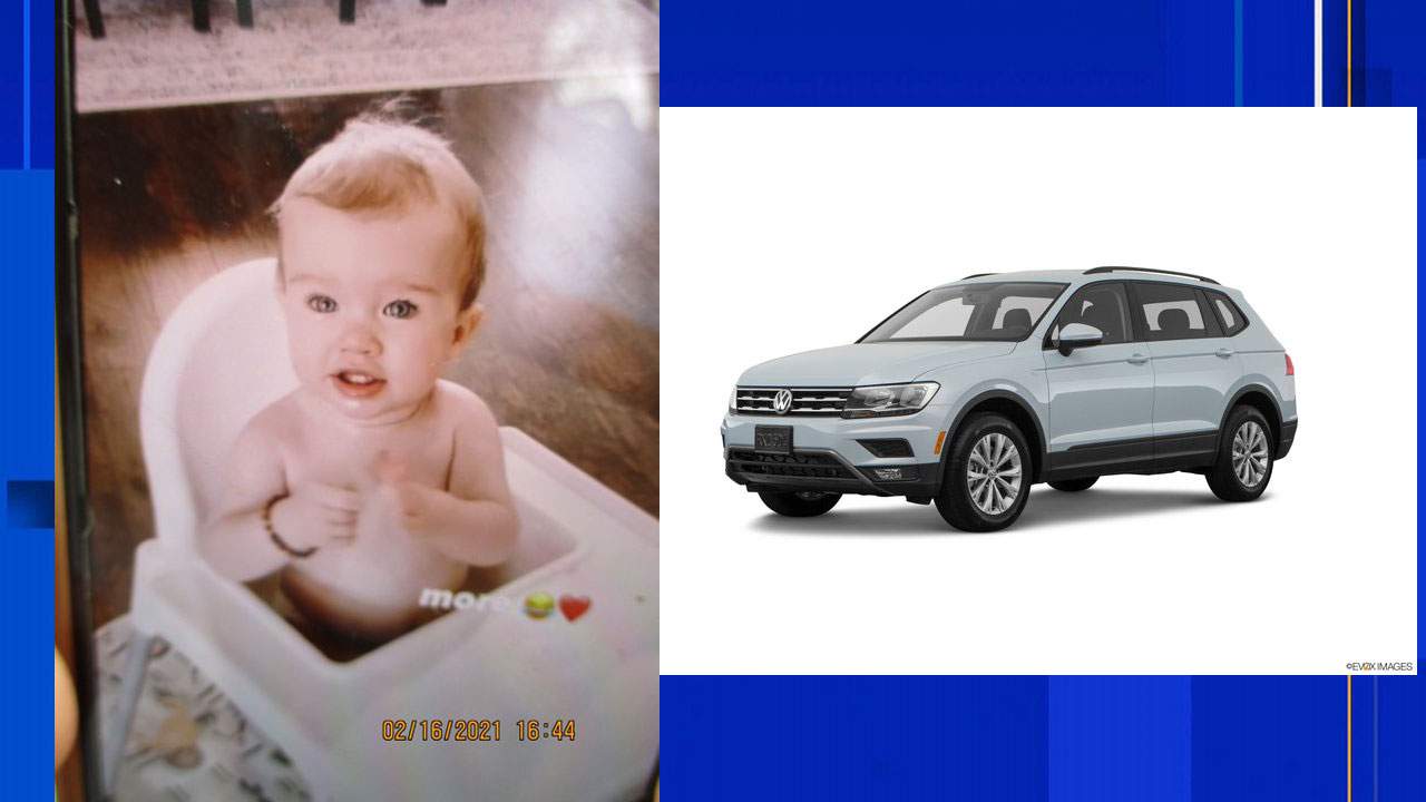 UPDATE: 1-year-old girl in stolen SUV found safe after Amber Alert
