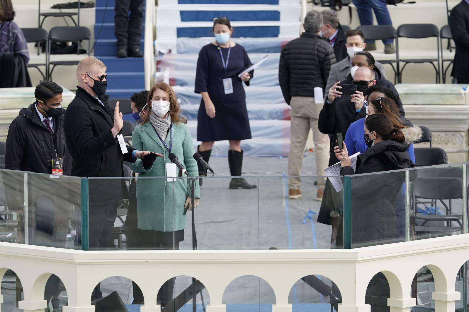 Biden inauguration rehearsal evacuated after fire in homeless camp near Capitol