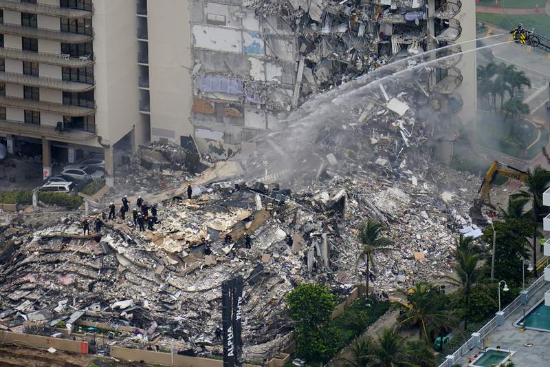 ‘Very deep’ fire hampering search-and-rescue efforts in Florida condo collapse, officials say