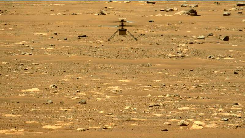 NASA’s Mars helicopter soars higher, longer on 2nd flight