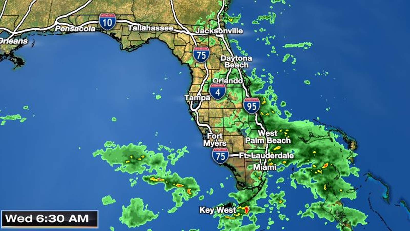Live Radar Rain Moves Through Central Florida