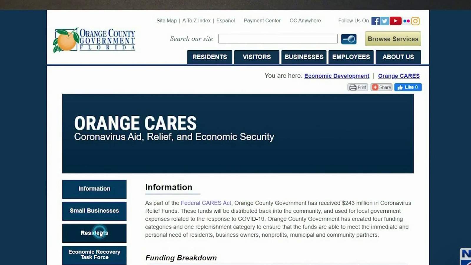 Here’s a look at how Central Florida counties are using CARES Act funds