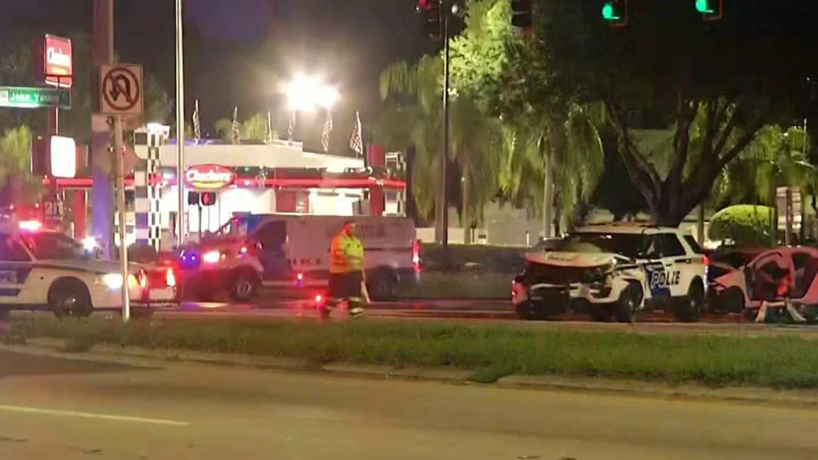 Orlando officers injured in head-on crash, police say