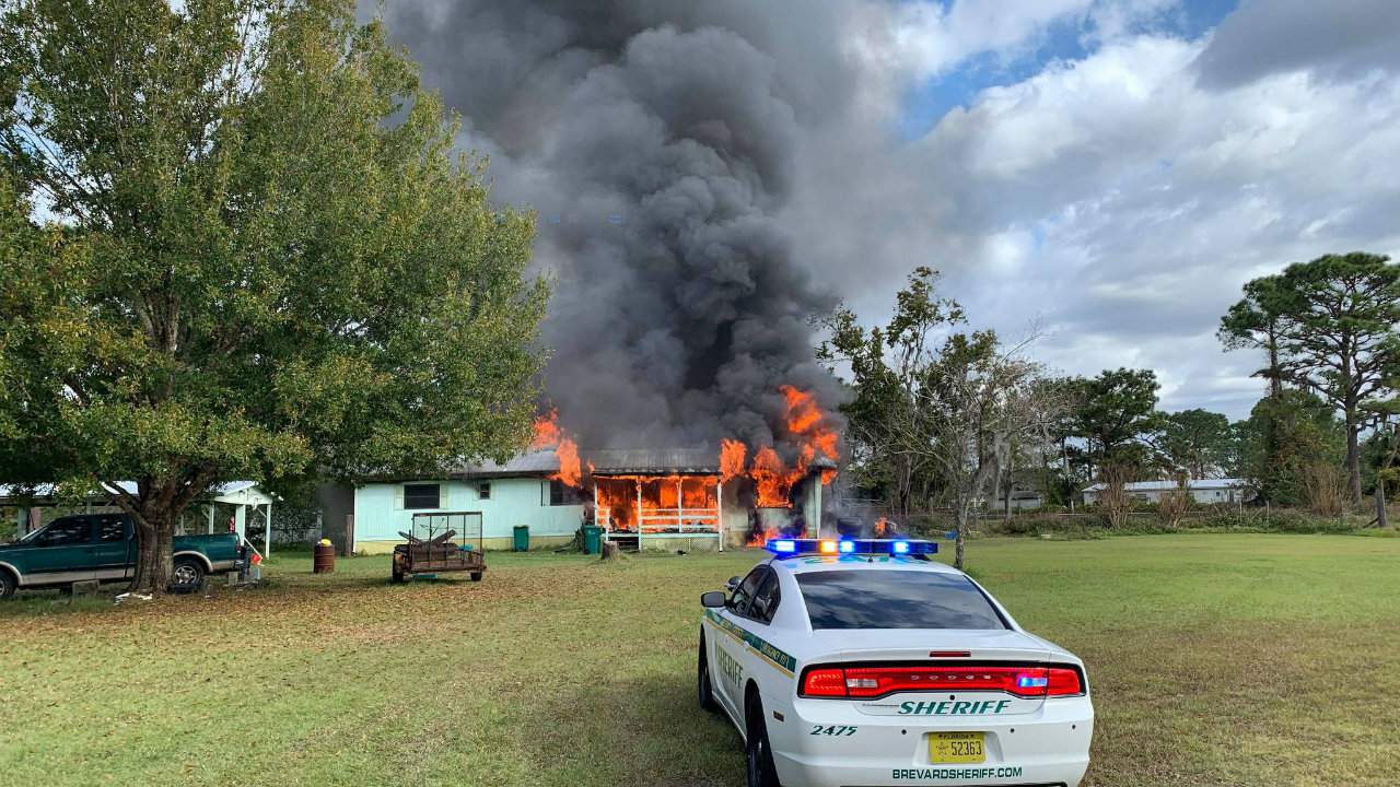 PHOTOS: Fire engulfs home in Mims