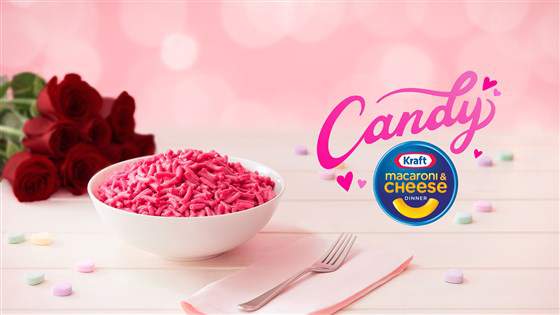 Kraft launches candy-flavored mac and cheese for Valentine’s Day