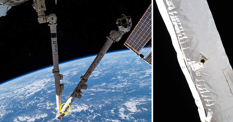 Space debris strikes space station. Here’s what it damaged